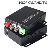 2 port HD Video fiber converters A set, Fiber video extender Uncompressed ,RS485 PTZ FC Remote Singlemode up 20Km, support 2MP 1080p HD TVI CVI AHD and analog Cameras